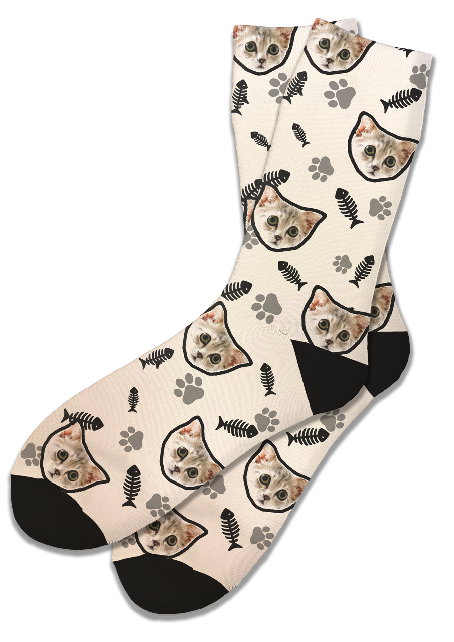 Unisex Custom Cat Socks